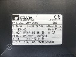 Ebara CDXHSM/A 70/05 Kreiselpumpe SN: 1615054900  --