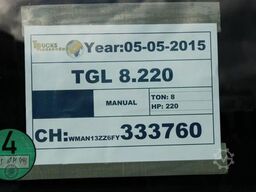 MAN TGL 8.220 + MANUAL + EURO 6 + LIFT