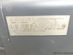 Siemens 1FT5074-0AF01-2 AC-VSA-Motor SN:EC510205346009
