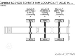 SCHMITZ CARGOBULL SCB*S3B SCHMITZ TKM COOLING LIFT AXLE TAIL LIFT