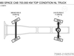 DAF XF 480 SPACE CAB 703.000 KM TOP CONDITION NL TRU