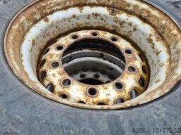 Bridgestone, Firestone, Michelin, Dunlop trailer tire 385/65 R 22.5 steel rim