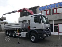 Mercedes-Benz Arocs 3643 | 8X4 Tridem | 3 Side Tipper | Fassi...