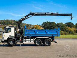 VOLVO FMX 410 Kipper 5,00 m HIAB 122 HIDUO FUNK * 6x4