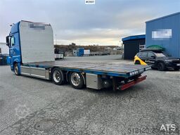 Mercedes-Benz Actros 6x2 flatbed truck w/ 2012 konar 2 axle flat
