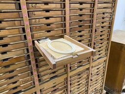 Typographic shelving for materials, fonts, etc