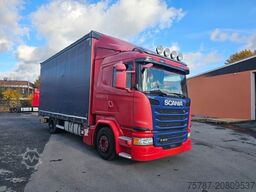 SCANIA G410 Volumen, Edscha, Hubdach+Tandemhänger