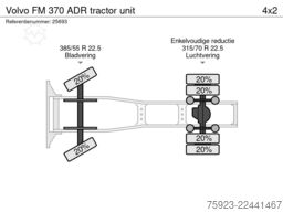 Volvo FM 370 ADR tractor unit