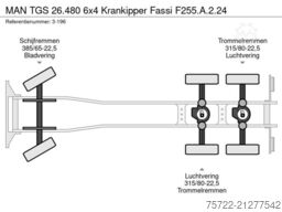 MAN TGS 26.480 6x4 Krankipper Fassi F255.A.2.24