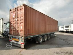 SCHWARZMüLLER PLATEAU-AUFLIEGER SPA3/E CONTAINERVERSCHLüSSE, LIFTACHSE
