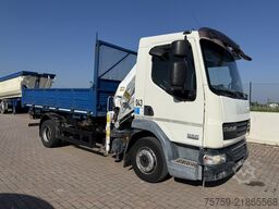 DAF LF45.220 Kipper mit Kran Bonfiglioli