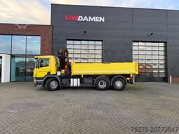 Scania P360 6x2 3 zijdige Kipper/ Palfinger PK 18002-E...