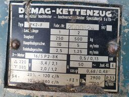 DEMAG / STAHL / LIFTKET 2 ton/1 ton / 500 / 250 / 160 / 125 kg.
