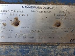 DEMAG / STAHL / LIFTKET 2 ton/1 ton / 500 / 250 / 160 / 125 kg.