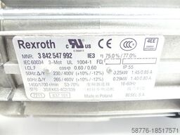 Rexroth 3SIEK63-4C2/339 MNR 3842547992 Getriebe SN: 718B17315666