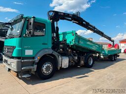 MERCEDES-BENZ AXOR 1833*HIAB KRAN 12 M*MEILLER* MIT ANHÄNGER *