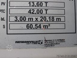 Faymonville extentadable 20m disconnectable front + 42000kg...