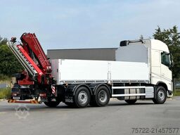 Volvo FH 460 6x2-4 Baustoff-Pritsche m.Fassi  MIETE