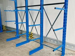 ca. 3,15 lfm. Kragarmregal mit Fachböden H: 250cm 140 kg/Arm META Multistrong