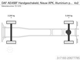 DAF AE45BF Handgeschakeld, Nieuw APK, Aluminium pla...