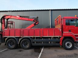 MAN TGS 33.440 6x4 open box with Palfinger crane