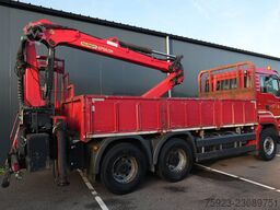 MAN TGS 33.440 6x4 open box with Palfinger crane