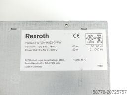 Rexroth HDS03.2-W100N - HS32-01-FW MNR: R911190012 SN:291389-09879 generalüberholt