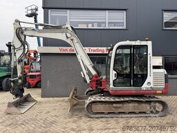 TAKEUCHI TB175 Graafmachine Rups 2008 Yanmar  Diesel inclusief 5 bakken + palletvork