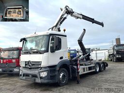 MERCEDES-BENZ Antos 2543 L 6x2 Abrollkipper mit Kran Funk+Grei