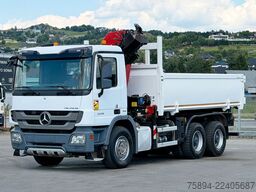 MERCEDES-BENZ ACTROS 3336* KIPPER 5,10 m + KRAN/FUNK * 6x4