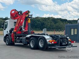 RENAULT PREMIUM 410 * ABROLLKIPPER 5,05 m * KRAN/ FUNK
