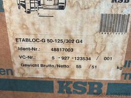 KSB ETABLOC-G 50-125/302 G4 pompa odśrod KSB ETABLOC-G 50-125/302 G4 pompa odśrod