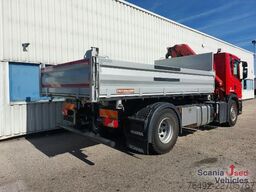Scania P 320 B4x2NA Kipper Kran Winterdienst komplett Sch