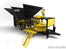 FABO Mobile Concrete Batching Plant 30 m3/h Mobile Concrete Batching Plant
