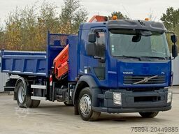 VOLVO FL280 KIPPER 4,35m *  PALFINGER PK 10000 + FUNK