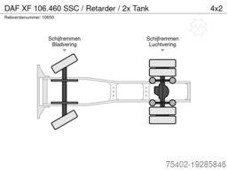 DAF XF 106.460 SSC / Retarder / 2x Tank