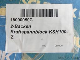 Schunk KSH 100-Z 2-Backen-Kraftspannblock Betriebsdr. max. 60bar - ungebr.! -