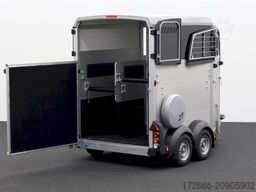 Ifor Williams IFOR WILLIAMS HBX 506 | SILBER +FRONTAUSTIEG RECHTS +POLSTER +3.BREMSLEUCHTE