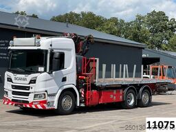 SCANIA P410 6x2 BDF-Pritsche mit Fassi F215A.2.24 Kran