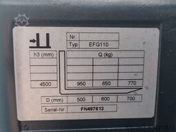 Jungheinrich EFG 110 4.5m/ 2014y/ 2559mh/ batt2019