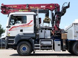 MAN TGS 33.500 Holztransport Kran Langholznachläufer