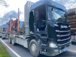 SCANIA R500 6x4 Holzlkw mit Epsilon Kran Bj 2019