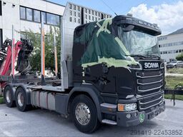 SCANIA R490 6x4 Holzlkw mit Epsilon Kran Bj 2017