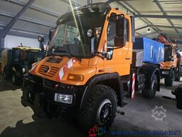 Unimog U400 Vario Pilot Mähtür + Mulag Mähkombination