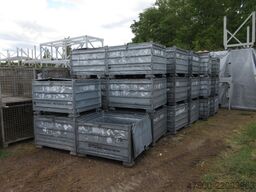 Stahlbehälter Stahlbox Box Kiste Deckel Behälter Metallbox 120x100x77cm verzinkt