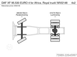 DAF XF 95.530 EURO 4 for Africa. Royal truck!