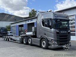 SCANIA R530 6x2 SZM mit Pavelli Tieflader Auflieger