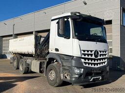 MERCEDES-BENZ Arocs 2543 L 3-Achs Kipper Kran Hiab 211 5xhydr.