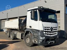 MERCEDES-BENZ Arocs 2543 L 3-Achs Kipper Kran Hiab 211 5xhydr.