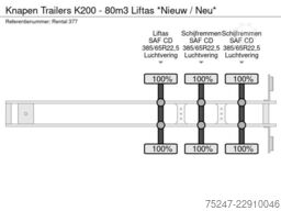 Knapen K200 - 80m3 Liftas *Nieuw / Neu*